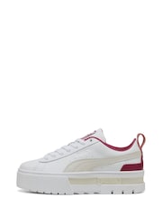 White - Puma Womens Mayze Lux Sneakers - Image 2 of 6