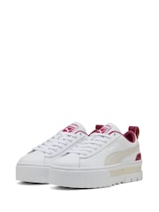 White - Puma Womens Mayze Lux Sneakers - Image 3 of 6