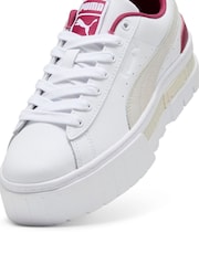 White - Puma Womens Mayze Lux Sneakers - Image 5 of 6
