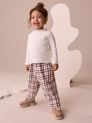Pink Check Barrel Leg Trousers (3mths-7yrs) - Image 3 of 8