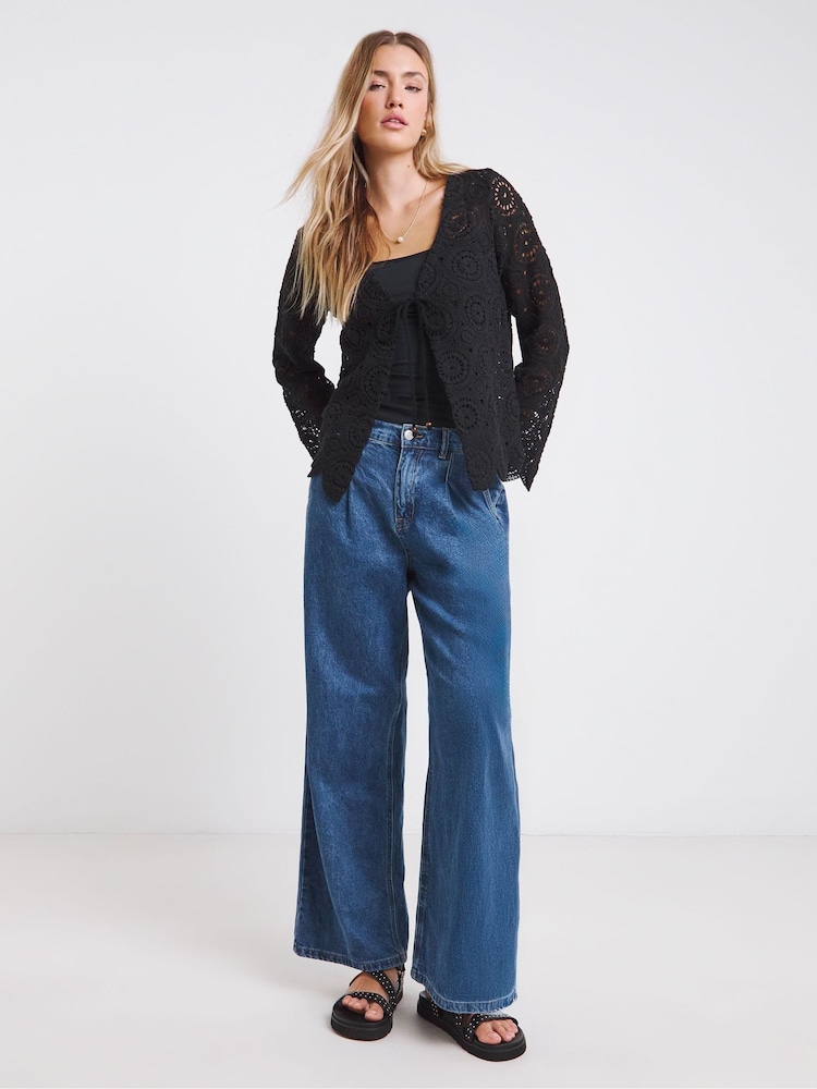 Simply Be Crochet Tie Front Cardigan - Imagen 5 de 5 Simply Be Crochet Tie Front Cardigan - Imagen 5 de 5
