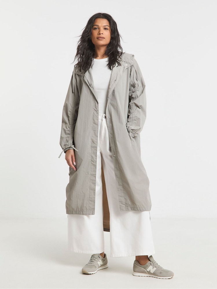 Simply Be Grey Utility Parachute Jacket - Image 1 of 4
