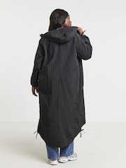 Simply Be Black Utility Parachute Jacket - Image 2 of 4