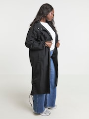 Simply Be Black Utility Parachute Jacket - Image 4 of 4