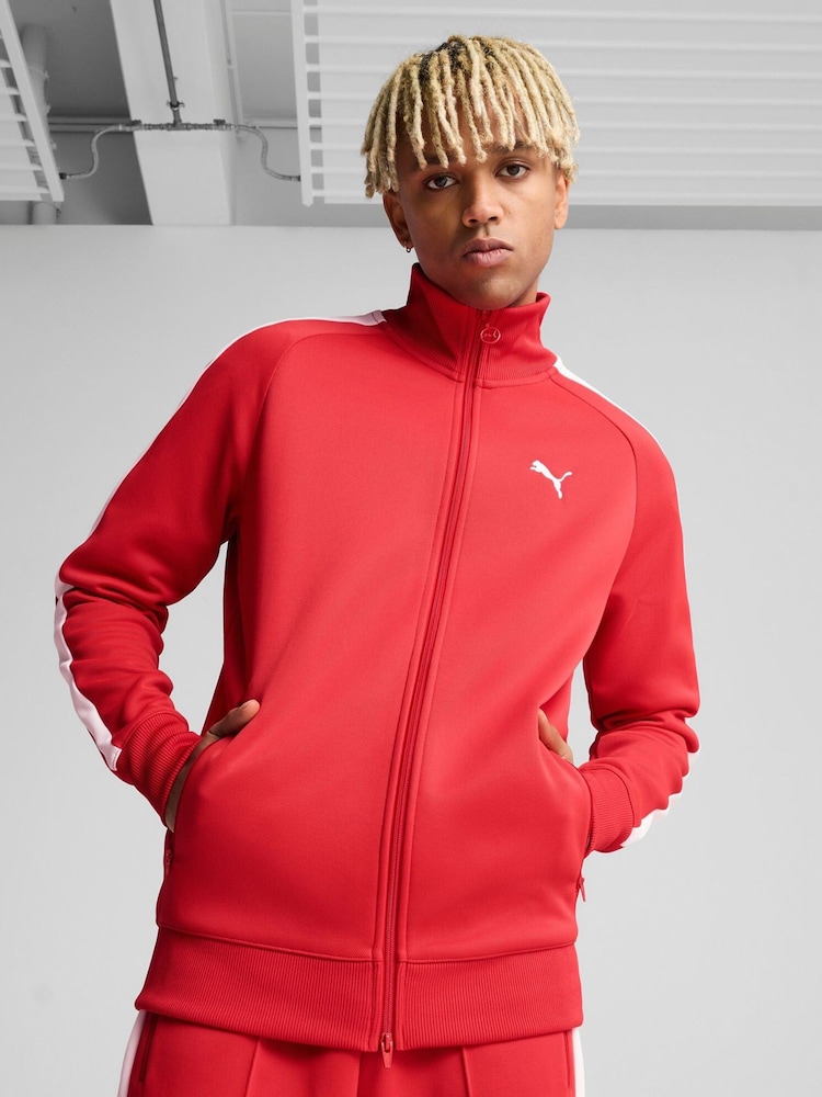 Puma Red Mens T7 ALWAYS ON Track Jacket - Image 1 of 5
