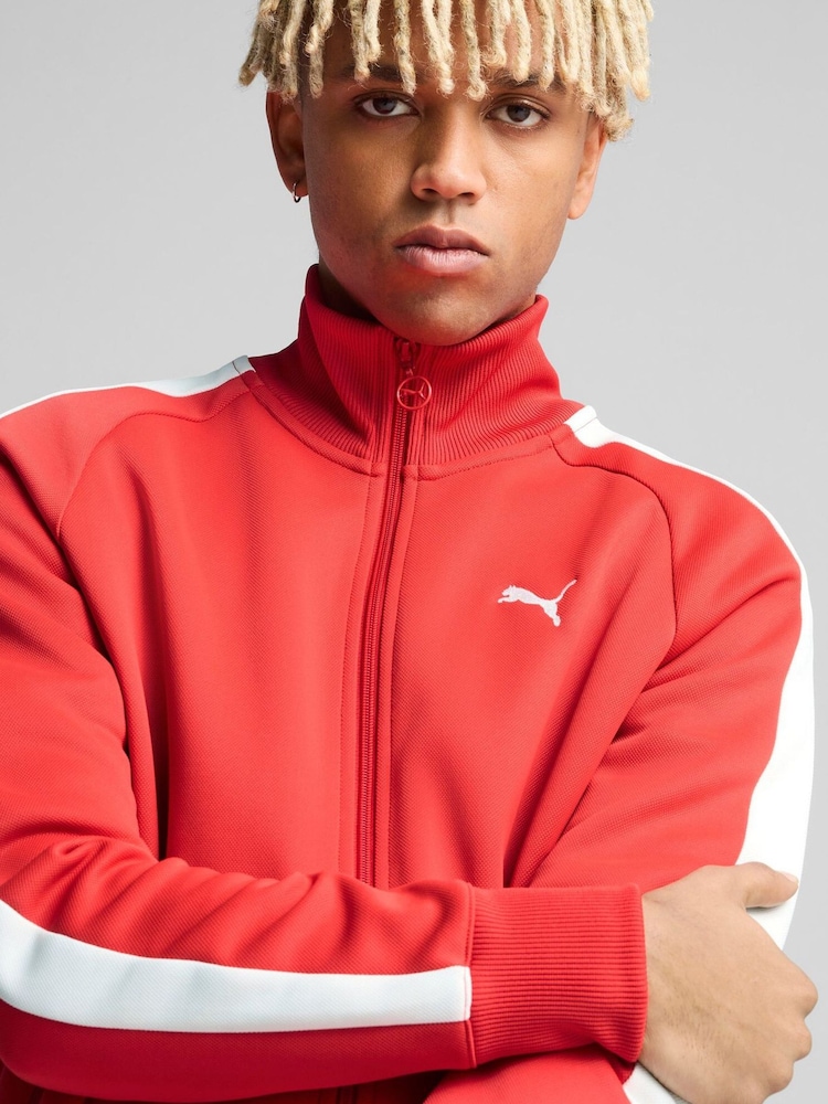 Puma Red Mens T7 ALWAYS ON Track Jacket - Image 2 of 5
