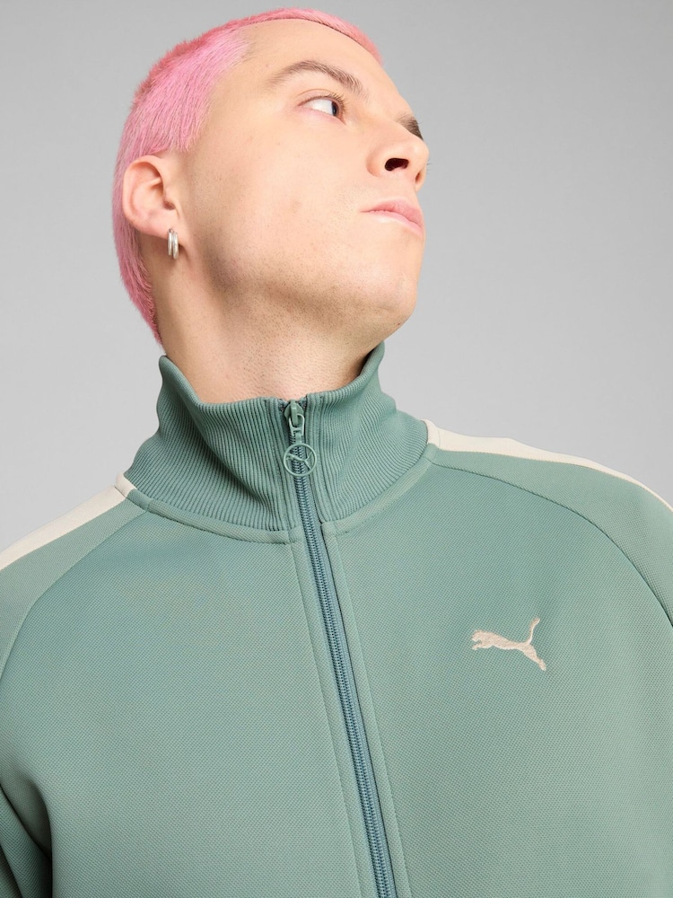 Puma Green Mens T7 ALWAYS ON Track Jacket - Image 5 of 5