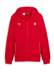 Puma Red Mens Scuderia Ferrari Race Sweat Jacket - Image 4 of 5