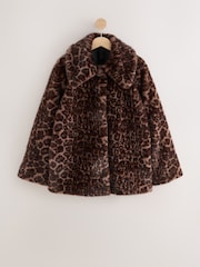 Rockett St George Leopard Faux Fur Coat - Image 1 of 3