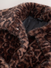 Rockett St George Leopard Faux Fur Coat - Image 3 of 3