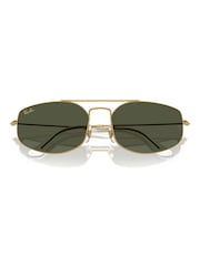 Ray Ban Gold Explorer 5 Irregular Sunglasses - Image 1 of 6