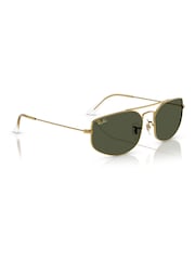 Ray Ban Gold Explorer 5 Irregular Sunglasses - Image 2 of 6