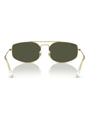 Ray Ban Gold Explorer 5 Irregular Sunglasses - Image 5 of 6