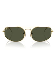 Ray Ban Gold Explorer 5 Irregular Sunglasses - Image 6 of 6