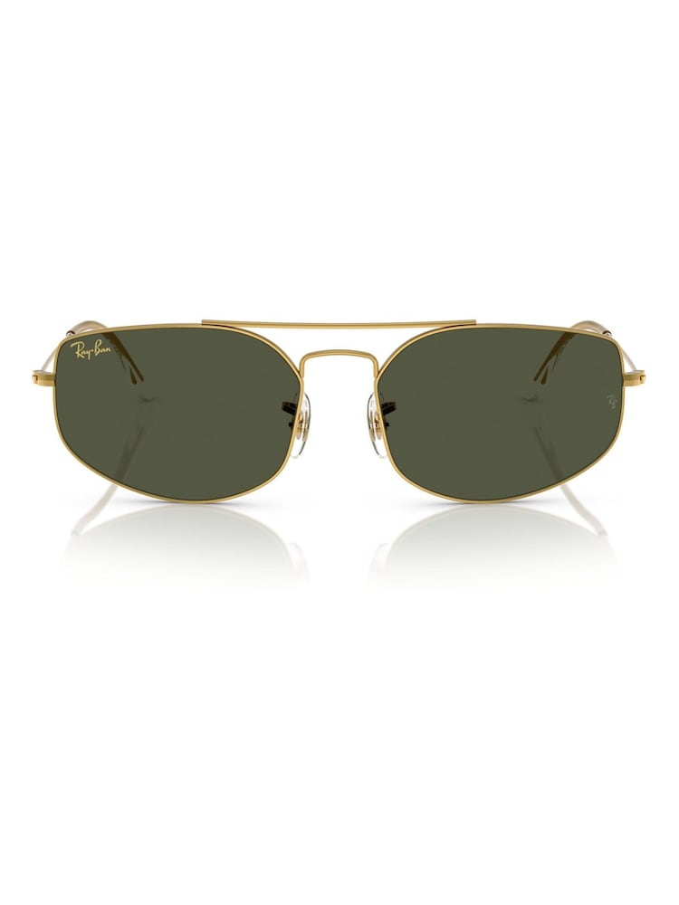 Ray Ban Gold Explorer 5 Irregular Sunglasses - Image 6 of 6