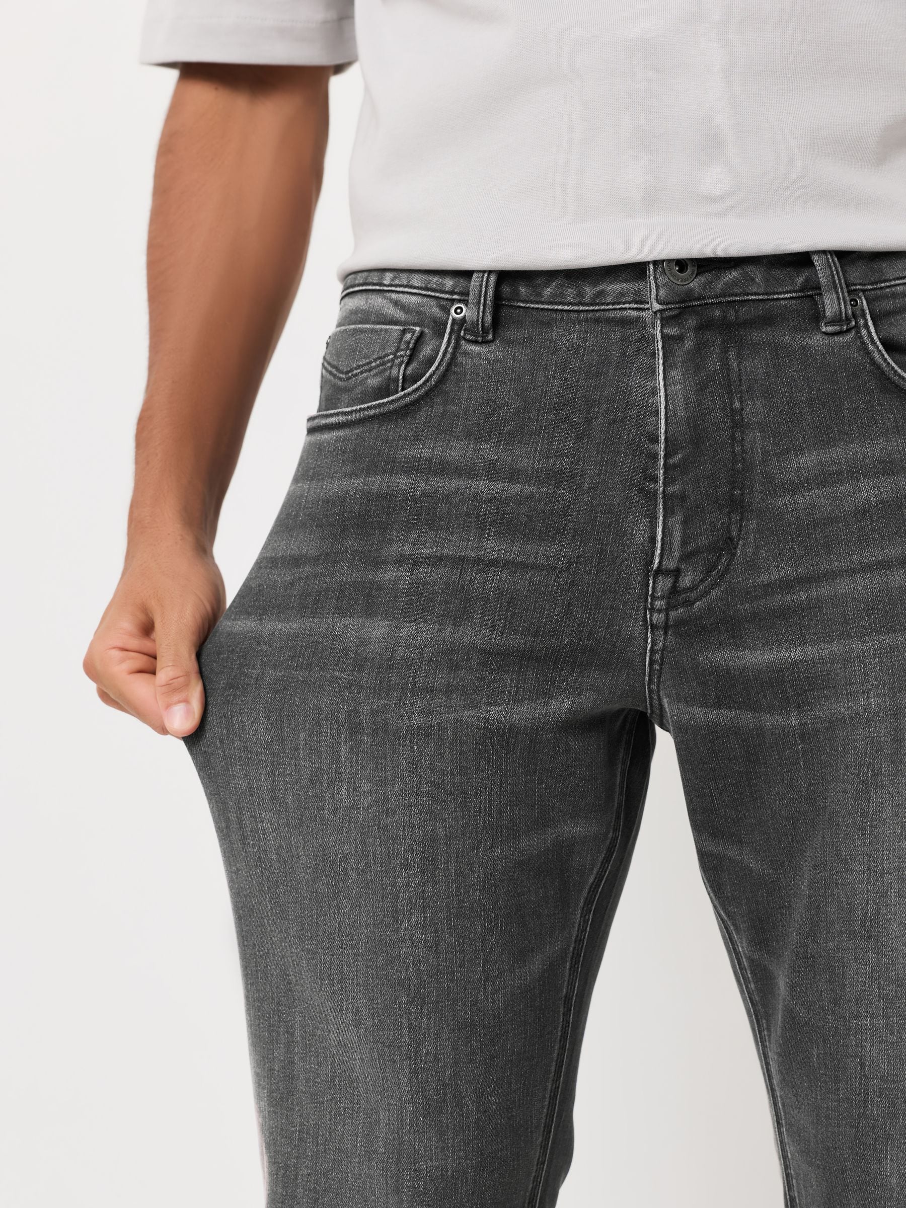 Buy Grey - ThermoGen Straight Fit Motionflex Jeans from Next USA