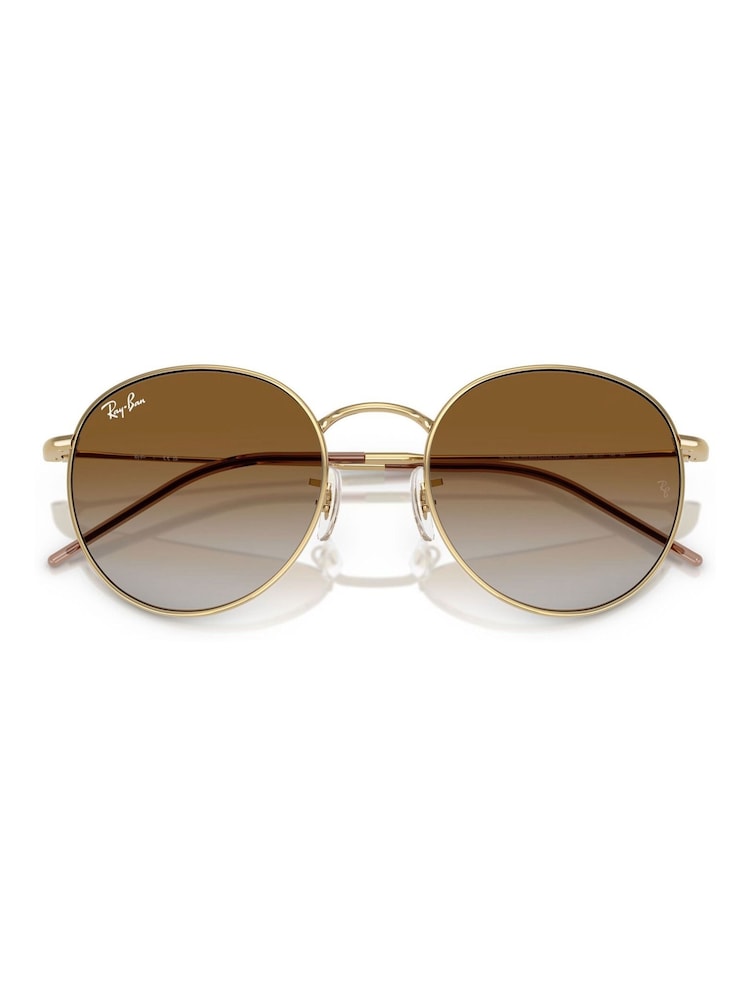 Ray Ban Gold Round Reverse Round Sunglasses - Image 1 of 6 Ray Ban Gold Round Reverse Round Sunglasses - Image 1 of 6