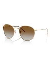 Ray Ban Gold Round Reverse Round Sunglasses - Image 3 of 6