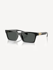 Versace Black Ve4490u Rectangle Sunglasses - Image 1 of 4