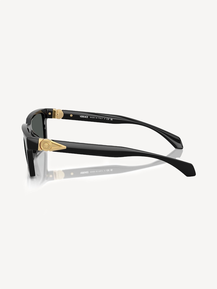 Versace Black Ve4490u Rectangle Sunglasses - Image 2 of 4