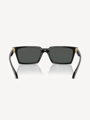 Versace Black Ve4490u Rectangle Sunglasses - Image 3 of 4