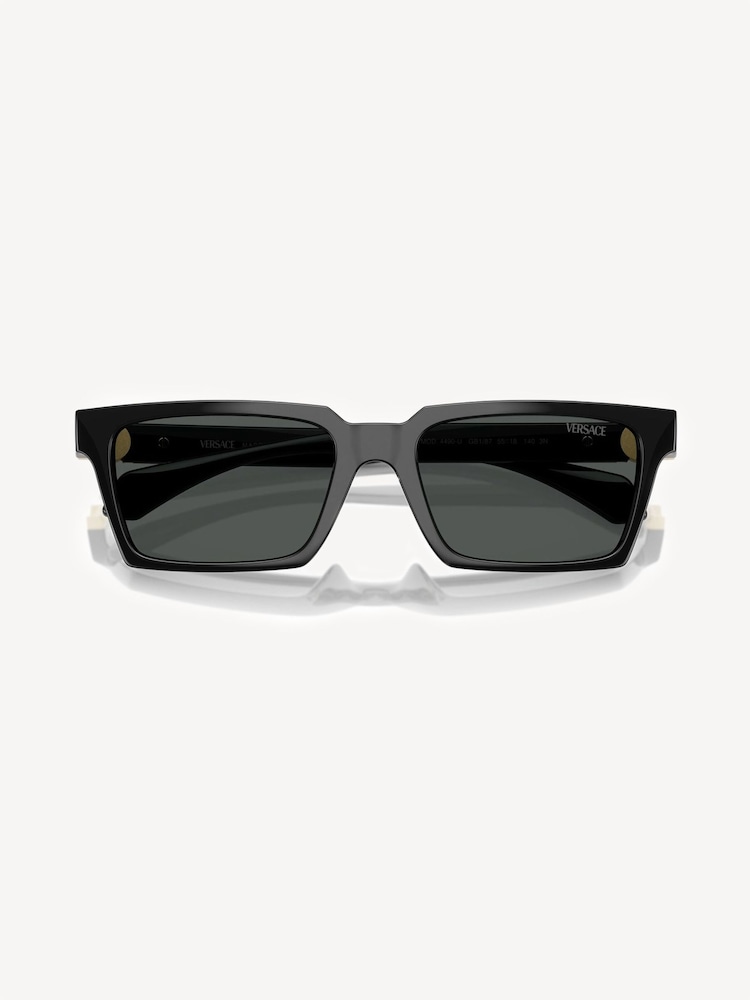 Versace Black Ve4490u Rectangle Sunglasses - Image 4 of 4