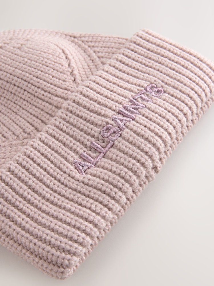 smALLSAINTS Pink Underground Logo Beanie and Gloves Set - Image 2 of 5