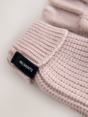 smALLSAINTS Pink Underground Logo Beanie and Gloves Set - Image 3 of 5