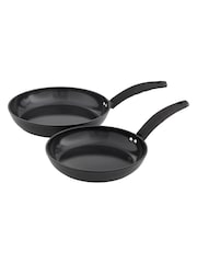 Swan Black 2 Piece Stealth Frying Pan Set - Image 1 of 10