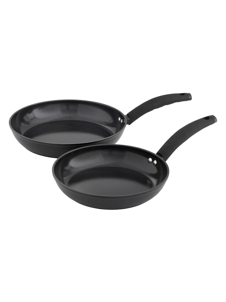 Swan Black 2 Piece Stealth Frying Pan Set - Image 1 of 10
