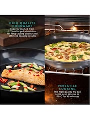 Swan Black 2 Piece Stealth Frying Pan Set - Image 3 of 10