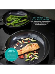 Swan Black 2 Piece Stealth Frying Pan Set - Image 5 of 10
