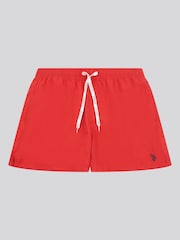U.S. Polo Assn. Red Mens Core Swim Shorts - Image 1 of 4