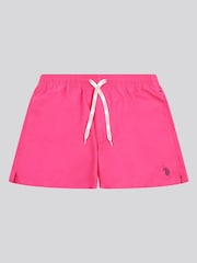U.S. Polo Assn. Pink Mens Core Swim Shorts - Image 1 of 4