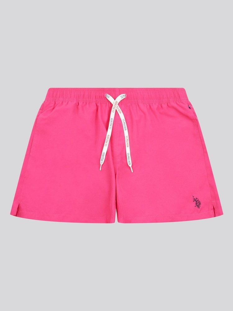 U.S. Polo Assn. Pink Mens Core Swim Shorts - Image 1 of 4