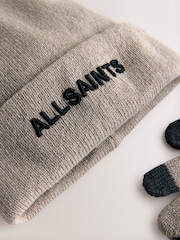 smALLSAINTS Stone Logo Beanie and Gloves Set - Image 5 of 5