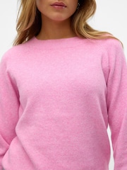 VERO MODA Pink Round Neck Knitted Jumper - Image 4 of 5