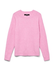 VERO MODA Pink Round Neck Knitted Jumper - Image 5 of 5