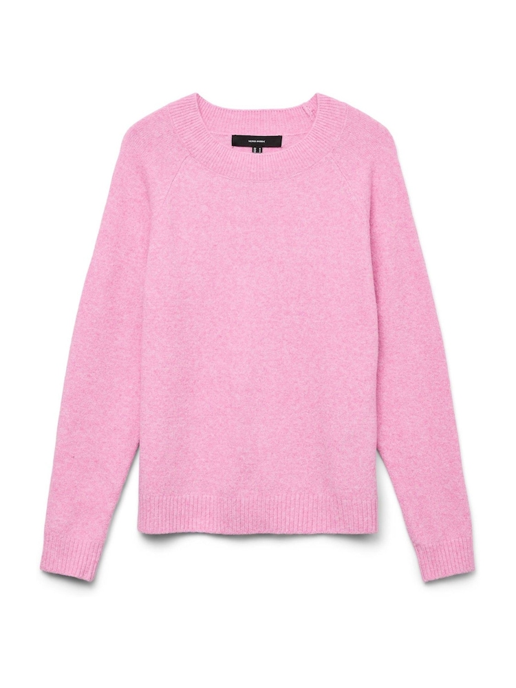 VERO MODA Pink Round Neck Knitted Jumper - Image 5 of 5