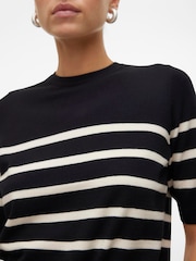 VERO MODA Black Short Sleeve Round Neck Jumper - Image 5 of 6