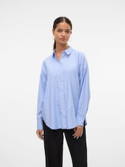 VERO MODA Blue Long Sleeve Shirt - Image 2 of 7