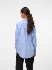 VERO MODA Blue Long Sleeve Shirt - Image 3 of 7