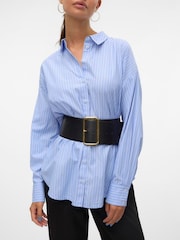 VERO MODA Blue Long Sleeve Shirt - Image 6 of 7