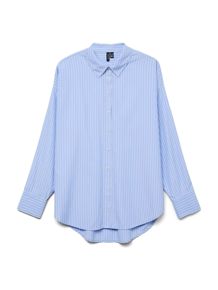 VERO MODA Blue Long Sleeve Shirt - Image 7 of 7