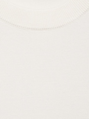 Mango Cream Short Sleeve Fine Knit Jumper - Image 5 of 5
