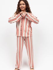 Cyberjammies Pink Minijammies Printed Jersey Long Sleeve Pyjamas Set - Image 1 of 4