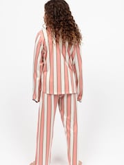 Cyberjammies Pink Minijammies Printed Jersey Long Sleeve Pyjamas Set - Image 2 of 4
