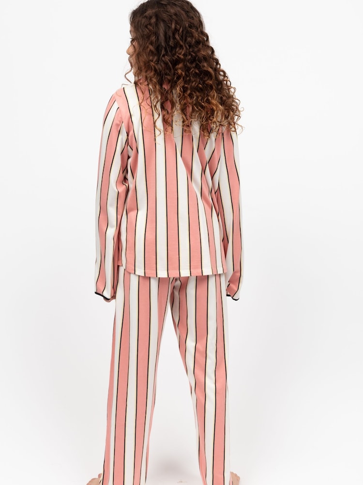 Cyberjammies Pink Minijammies Printed Jersey Long Sleeve Pyjamas Set - Image 2 of 4