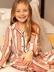 Cyberjammies Pink Minijammies Printed Jersey Long Sleeve Pyjamas Set - Image 3 of 4
