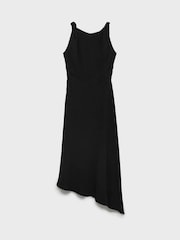 Mango Black Asymmetric Maxi Dress - Image 6 of 7